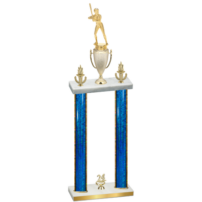 Double Blue Glacier Year Softball Trophy