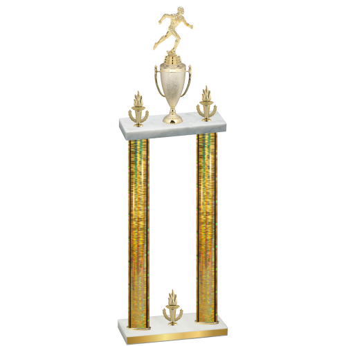 Double Gold Glacier Victory Running Trophy