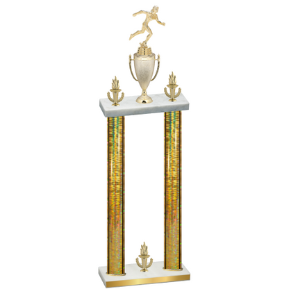 Double Gold Glacier Victory Running Trophy