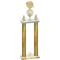 Double Gold Glacier Fourth Place Running Trophy