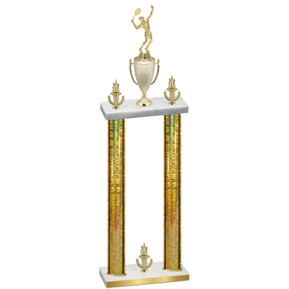 Double Gold Glacier Victory Tennis Trophy