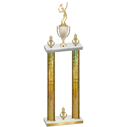 Double Gold Glacier Victory Tennis Trophy