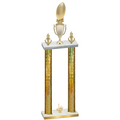 Double Gold Glacier First Place Football Trophy