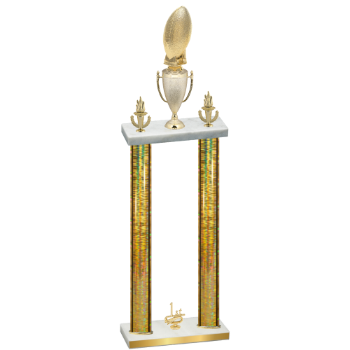 Double Gold Glacier First Place Football Trophy