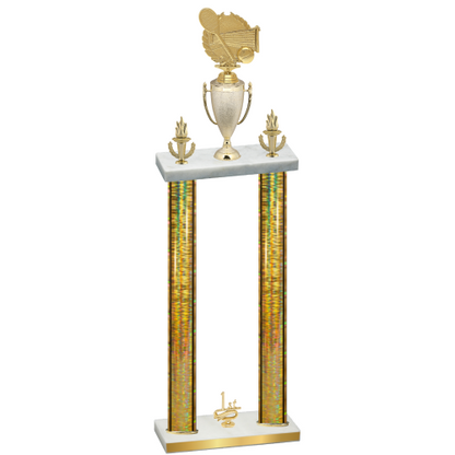 Double Gold Glacier First Place Tennis Trophy