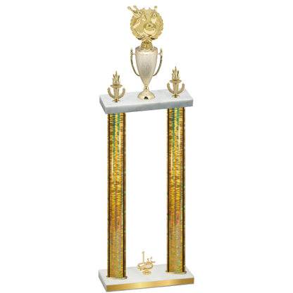 Double Gold Glacier First Place Bowling Trophy