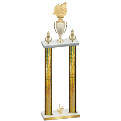 Double Gold Glacier First Place Swimming Trophy