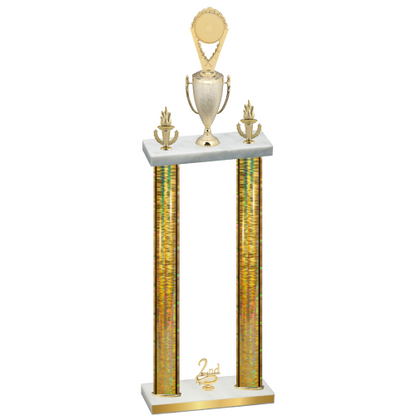 Double Gold Glacier Second Place Insert Trophy