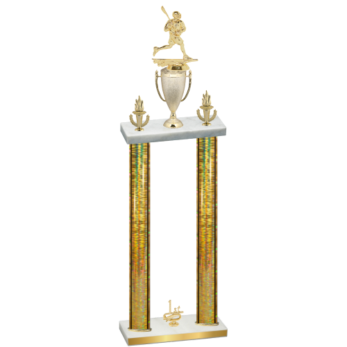 Double Gold Glacier First Place Lacrosse Trophy