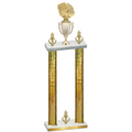 Double Gold Glacier Victory Basketball Trophy
