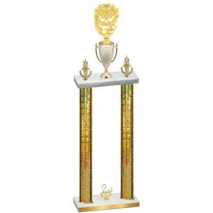 Double Gold Glacier Second Place Pickleball Trophy