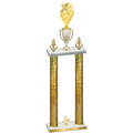 Double Gold Glacier Fourth Place Pickleball Trophy