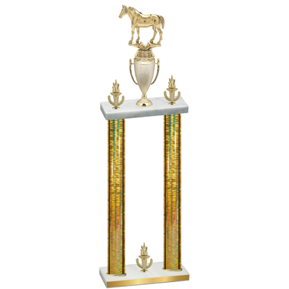 Double Gold Glacier Victory Horses Trophy