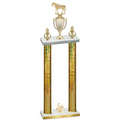 Double Gold Glacier Fourth Place Horses Trophy