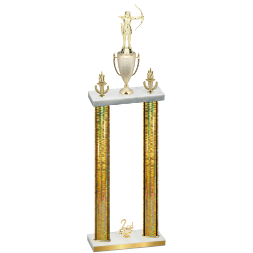 Double Gold Glacier Second Place Archery Trophy