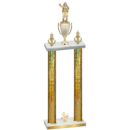 Double Gold Glacier Fourth Place Holiday Trophy