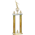 Double Gold Glacier Victory Basketball Trophy
