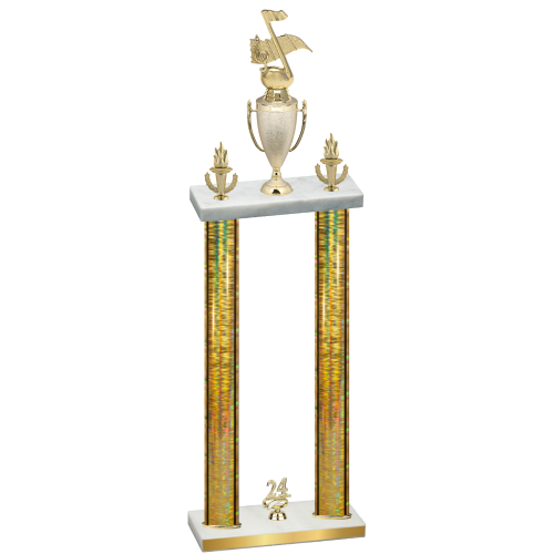 Double Gold Glacier Year Music Trophy