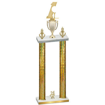 Double Gold Glacier Year Golf Trophy