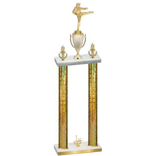 Double Gold Glacier First Place Karate Trophy