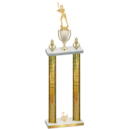 Double Gold Glacier Second Place Softball Trophy