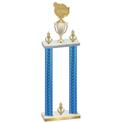 Double Blue Carbon Fiber Victory Tennis Trophy
