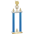 Double Blue Carbon Fiber Victory Bowling Trophy