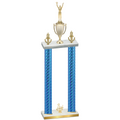 Double Blue Carbon Fiber Third Place Victory Trophy