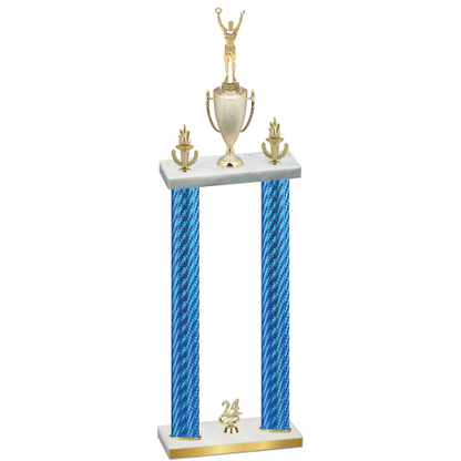 Double Blue Carbon Fiber Year Victory Trophy
