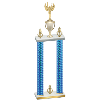 Double Blue Carbon Fiber Victory Victory Trophy