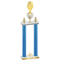 Double Blue Carbon Fiber Third Place Pickleball Trophy