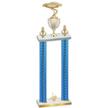 Double Blue Carbon Fiber First Place Cars Trophy