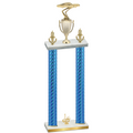 Double Blue Carbon Fiber First Place Cars Trophy