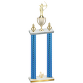 Double Blue Carbon Fiber Third Place Archery Trophy