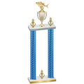 Double Blue Carbon Fiber Victory Fishing Trophy