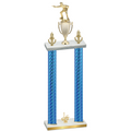 Double Blue Carbon Fiber First Place Shooter Trophy