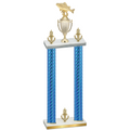 Double Blue Carbon Fiber Victory Fishing Trophy