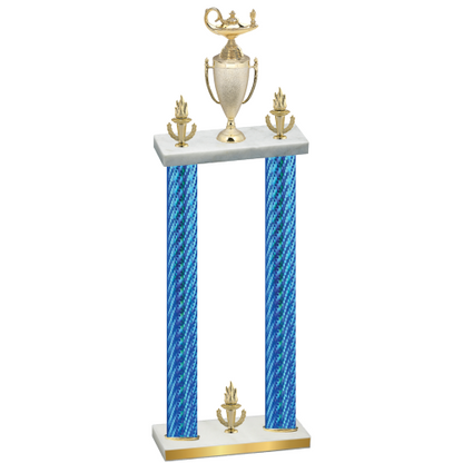 Double Blue Carbon Fiber Victory Academics Trophy