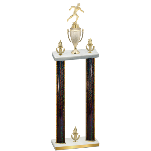 Double Black Glacier Victory Running Trophy