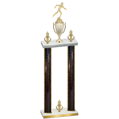 Double Black Glacier Victory Running Trophy