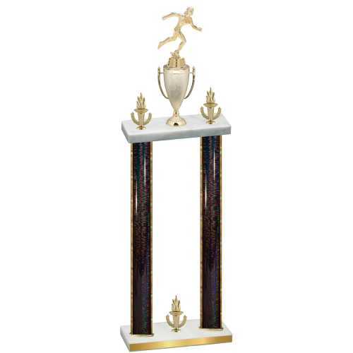 Double Black Glacier Victory Running Trophy
