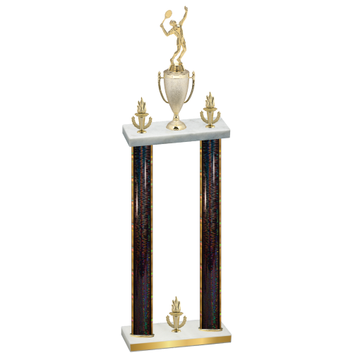 Double Black Glacier Victory Tennis Trophy