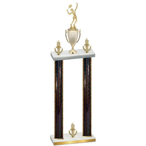 Double Black Glacier Victory Tennis Trophy