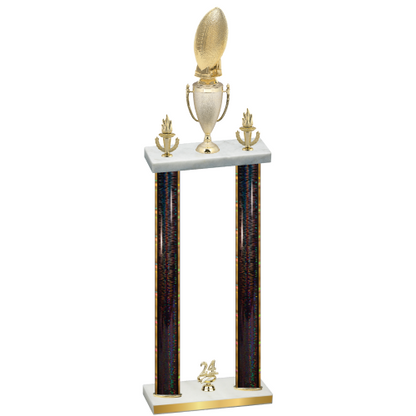 Double Black Glacier Year Football Trophy