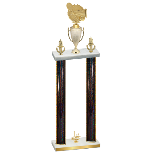 Double Black Glacier First Place Tennis Trophy