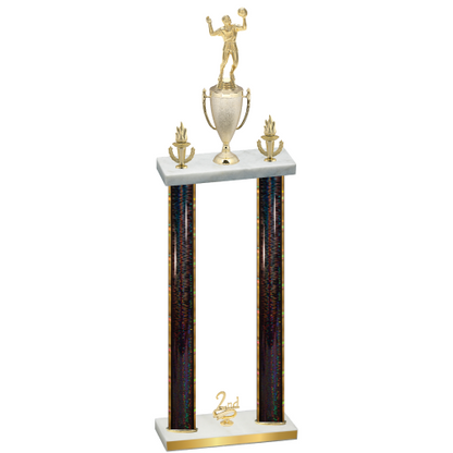 Double Black Glacier Second Place Volleyball Trophy