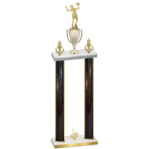 Double Black Glacier First Place Volleyball Trophy