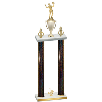 Double Black Glacier First Place Volleyball Trophy