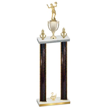 Double Black Glacier Second Place Volleyball Trophy