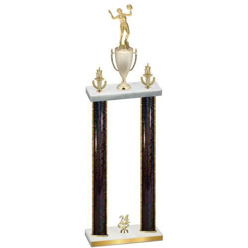 Double Black Glacier Year Volleyball Trophy